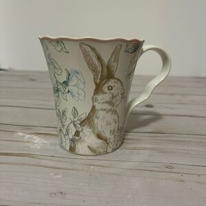 Port Townsand Blossom Bunny  Rabbit Pastel Florals Porcelain Single Coffee Mug